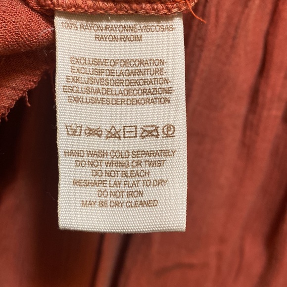 NWT Free People Blue Bird Smocked Peasant Blouse ⭐️ - Picture 8 of 8